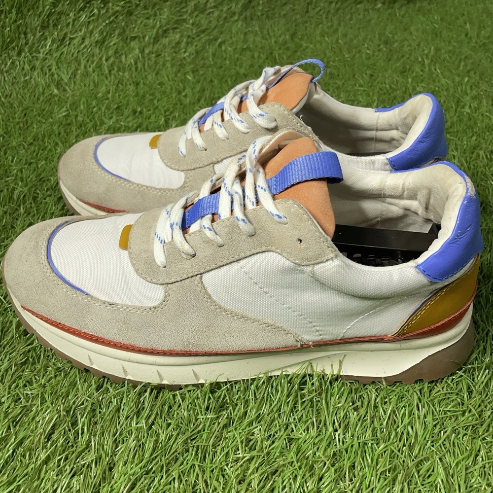 Madewell Kickoff Trainer Sneakers Suede Canvas Colorblock Womens Sz 10 platform - Picture 5 of 13